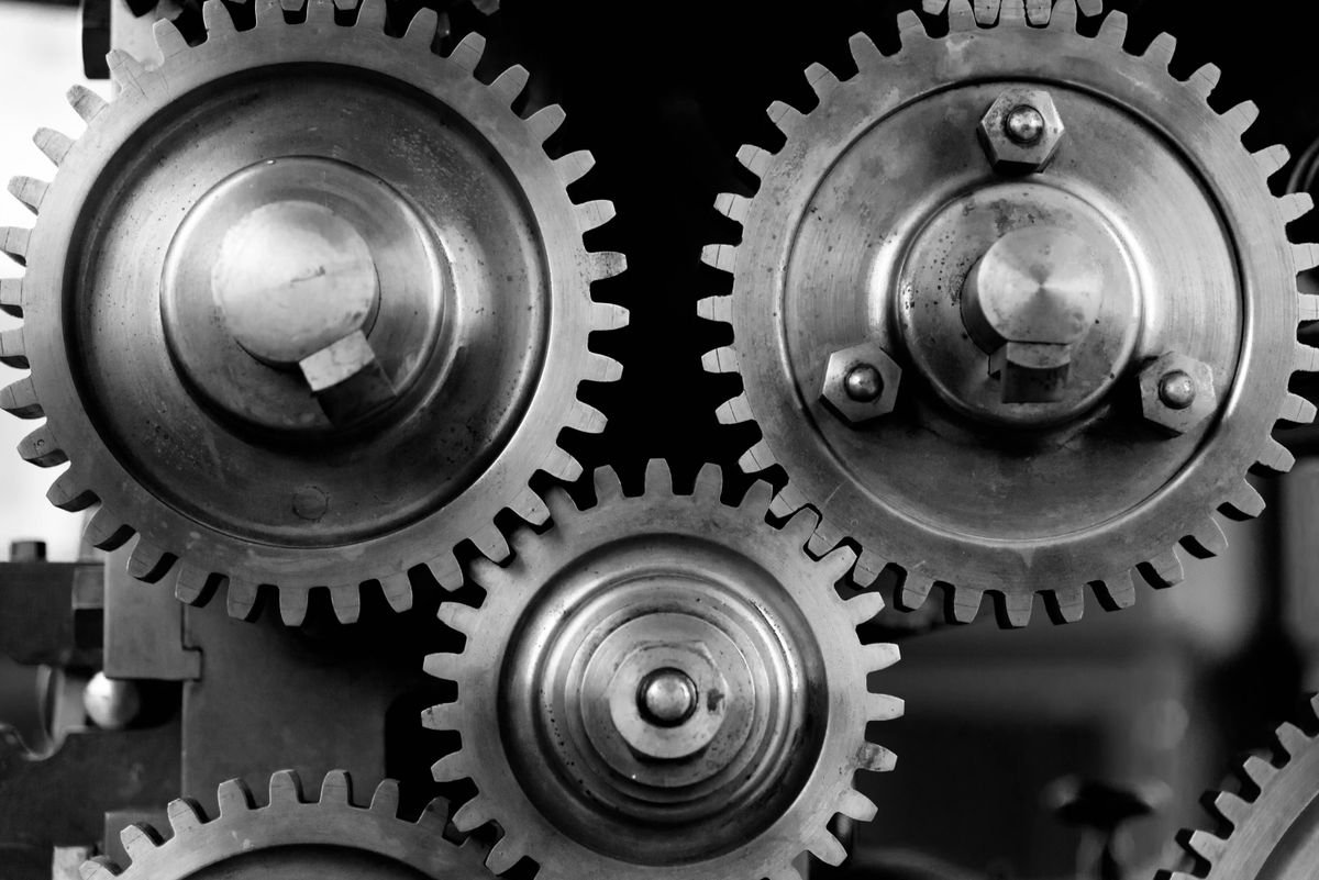Interlocking metal gears